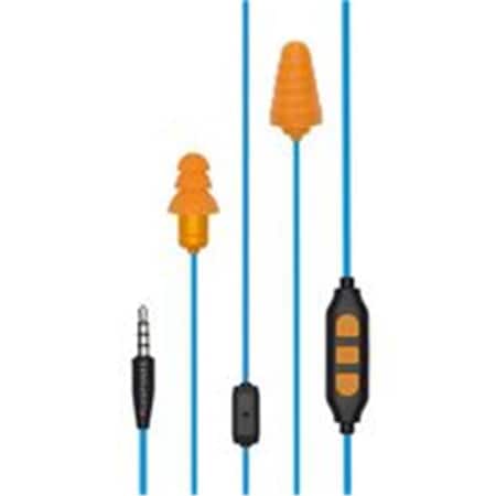 Personal Computerme Earphone Wired Replacable Foam & Silicon Tips; Orange PE3121819